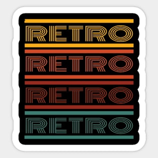 Retro groovy,  Retro. Sticker